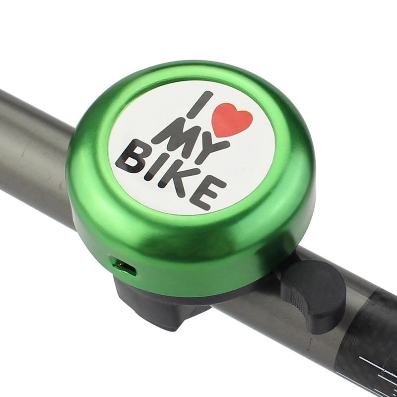 Bicycle Bell Heart Icon Letters Printed Clear Sound Aluminum Alloy MTB Road Bike Alarm Warning Mini Ring Bell