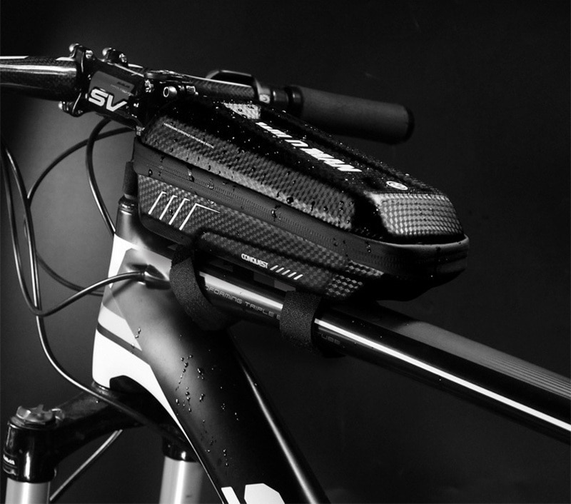 WILD MAN Front Bicycle Bag Waterproof Rainproof Hard Shell Mtb Top Tube Bike Bag Cycling Accessories Capacity 1L