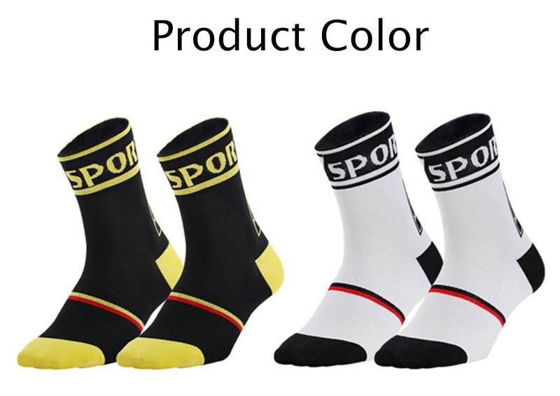 Knee-High Cycling Socks Men Breathable Comfortable Basketball Socks Sweat Deodorant Sports Socks High Elastic Running Socks