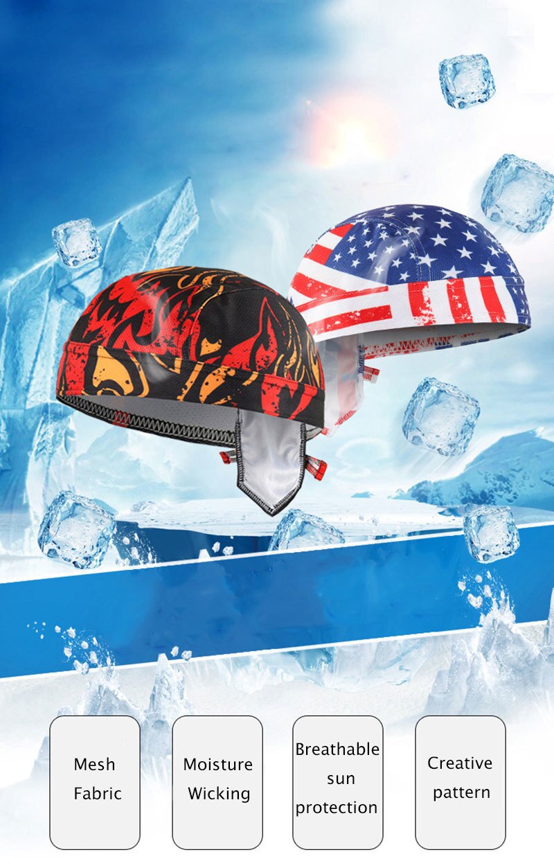 ARSUXEO Winter Outdoor Sports Cycling Cap Sun Protection Bike Pirate Hat Running Quick-drying Breathable Warm Men Head Scarf