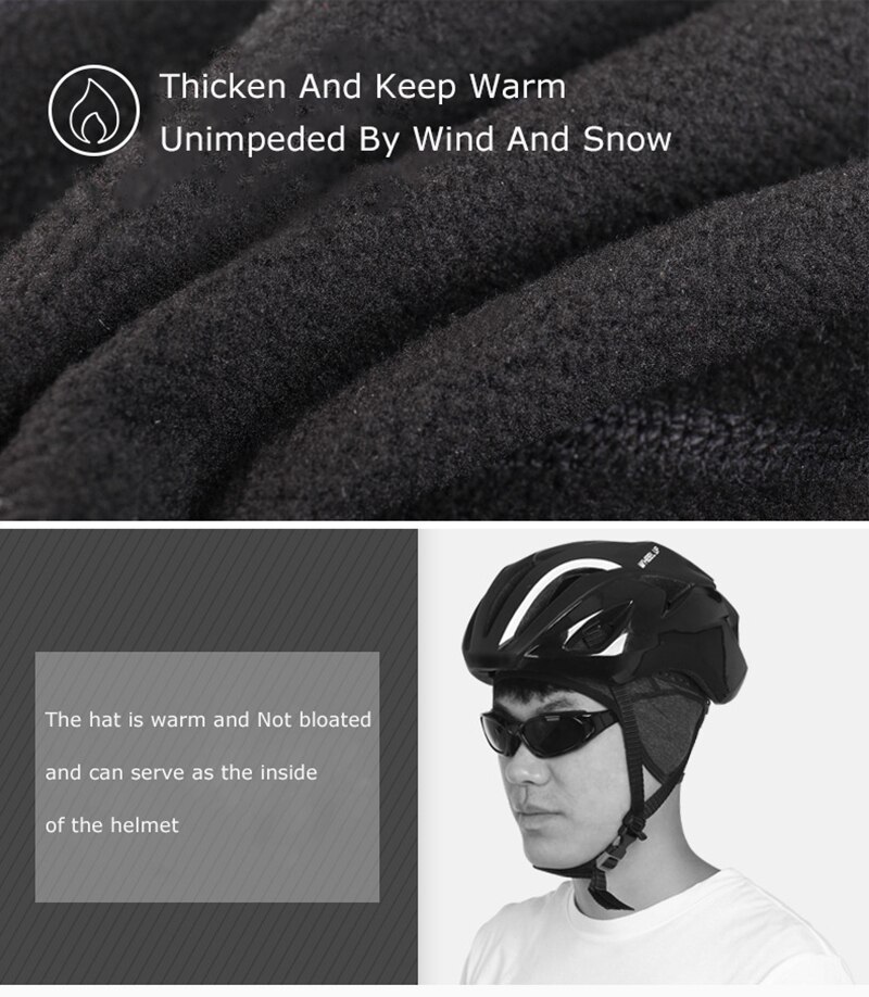 Winter Cycling Cap Windproof Thermal Cycling Helmet Hat Running Riding Hiking Ski Bike Bandana Motorcycle Headwear Bicycle Hat