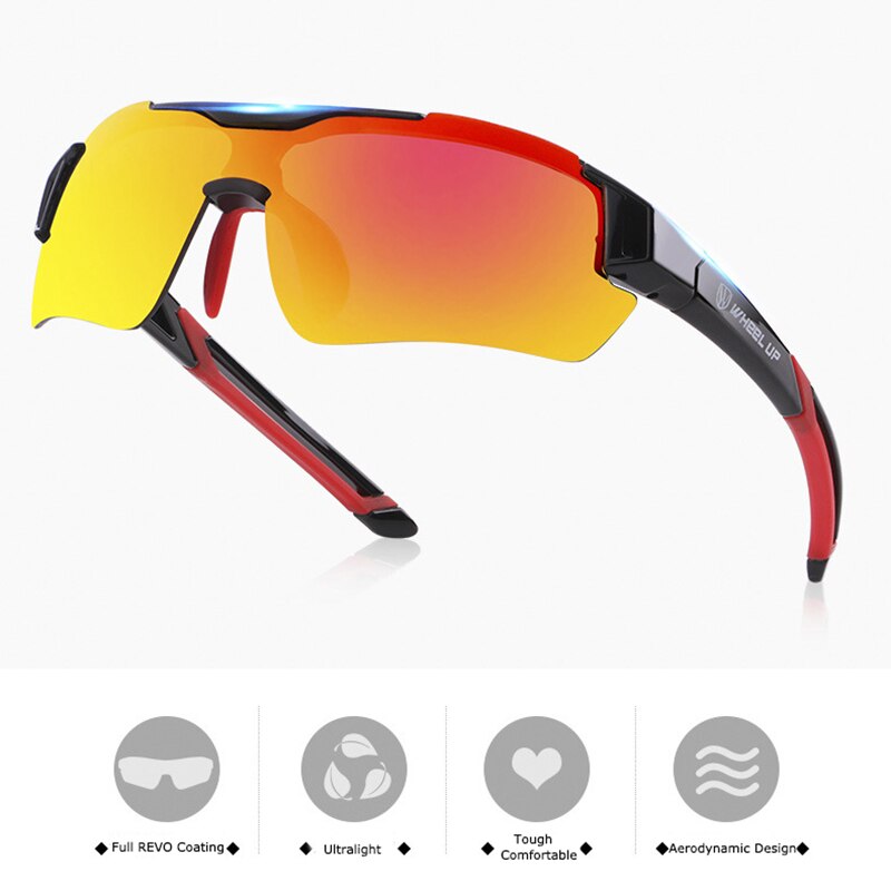 WHEEL UP Unisex Polarized Cycling Eyewear Sport Sunglasses Bicycle Glasses Anti-smash Bike Protection Goggles Gafas Ciclismo