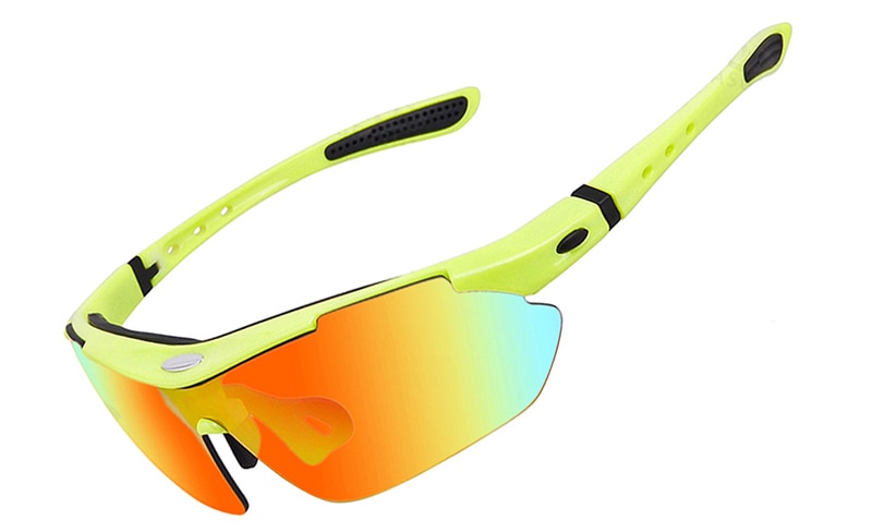 JLETOLI Bicycle Glasses Polarized Cycling Eyewear Outdoor Fishing Sports Sunglasses Bike Goggle 99% UV Protection 5 Lens