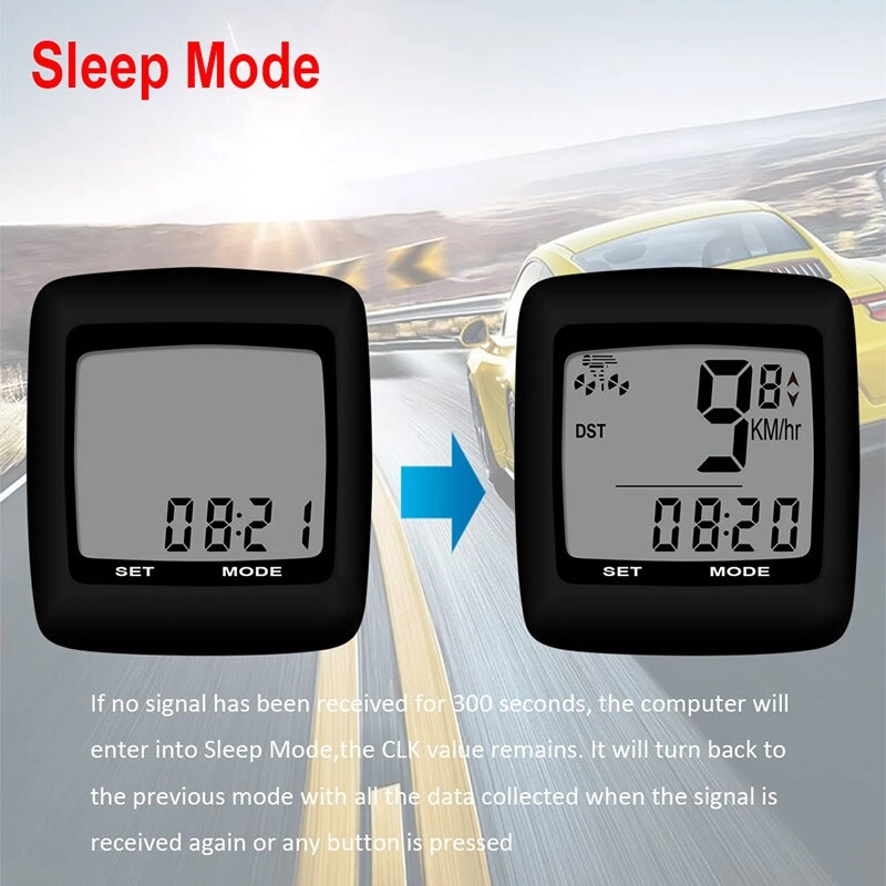 Sunding Waterproof Bicycle Computer Bike Speedometer Wired Cycling Stopwatch Thermometer Bicycle Accessories LCD Display