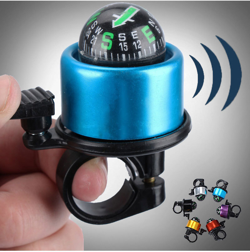 JLETOLI Aluminum Alloy Road Bicycle Bell Compass MTB Bike Sound Cycling Horn Fits 18mm-26mm Handlebar Cycling Accessories