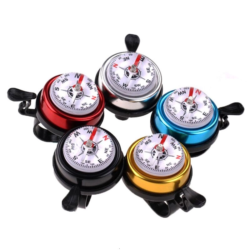 JLETOLI Compass Mountain Bike Bell Ring Bicycle Horn Handlebar Speaker Folding Bicycle Accessories Timbre Bicicleta