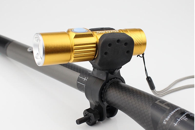 PCycling Bicycle Light 2000 Lumen USB Rechargeable Bike Front Light MTB Bike Light Zoom Flashlight Waterproof Built-in Battery