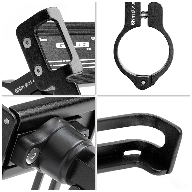 GUB Bicycle Phone Holder Aluminum Bike Phone Mount Holder Stand Phones Mtb Support Smartphone Velo Telefoonhouder Fiets