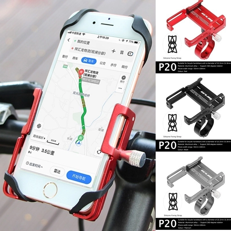 GUB Bicycle Phone Holder Aluminum Bike Phone Mount Holder Stand Phones Mtb Support Smartphone Velo Telefoonhouder Fiets