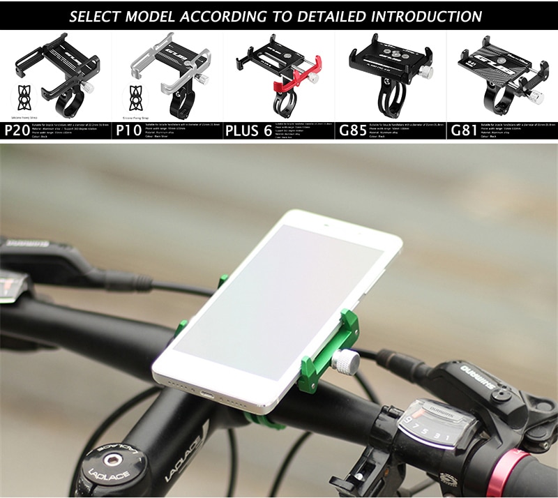 GUB Aluminum Alloy Bicycle Phone Holder Bike Mobile Holder Cycling Phone Holder Mtb Accessories Soporte Mobil Bicicleta