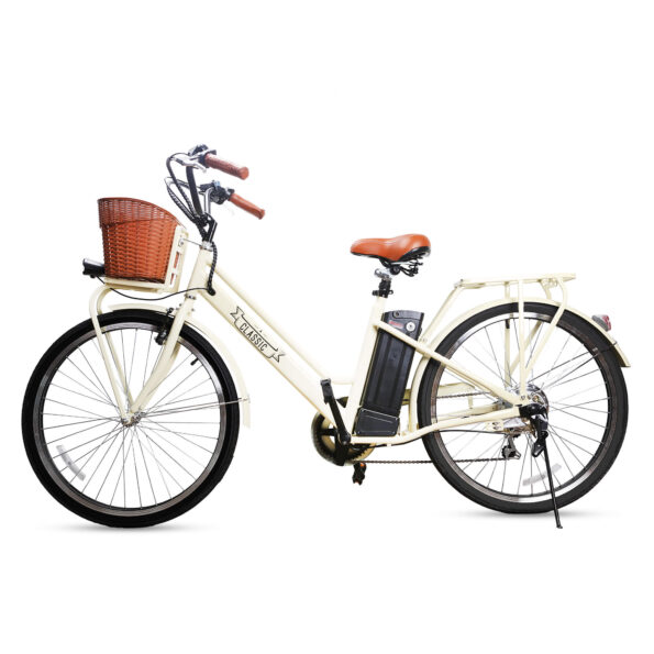 Nakto Electric Bike CLASSIC City eBike with Basket 6 Speed 26 inch Tire 36V 12Ah 250W Motor Electric Bicycle (1)