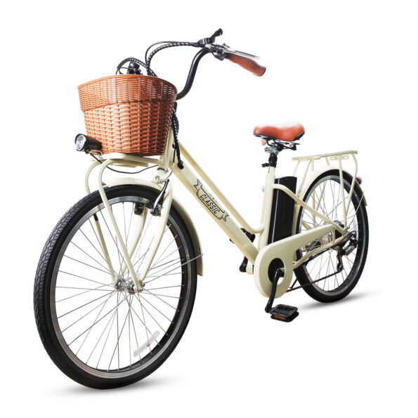 Nakto Electric Bike CLASSIC City eBike with Basket 6 Speed 26 inch Tire 36V 12Ah 250W Motor Electric Bicycle (3)