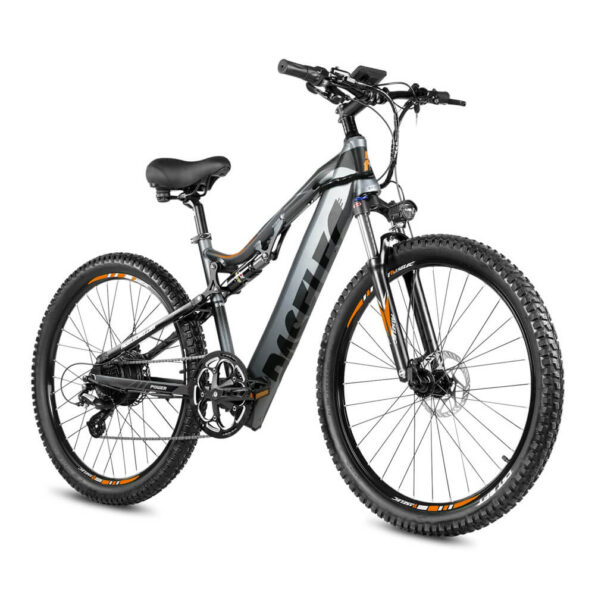 Paselec eBike GS9 New 8 Speed 27.5 inch Mountain Electric Bike 48V 13Ah 500W Motor Electric Bicycle_Grey