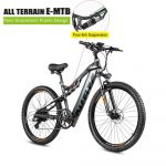 Paselec eBike GS9 New 8 Speed 27.5 inch Mountain Electric Bike 48V 13Ah 500W Motor Electric Bicycle_Black